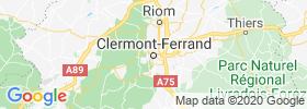 Clermont Ferrand map